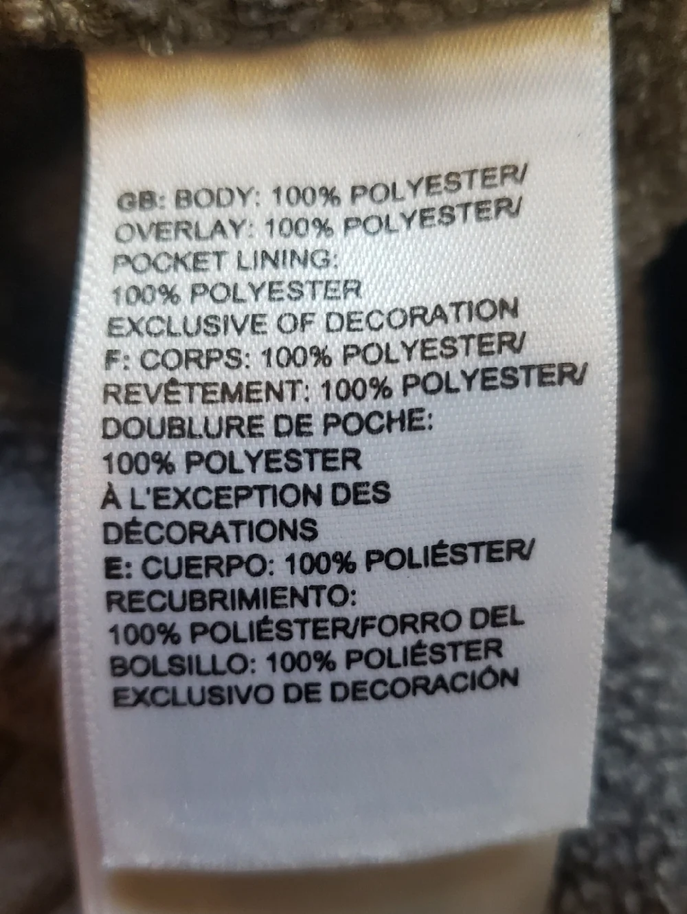 North Face Boy's Medium Fleece Pants. Gray